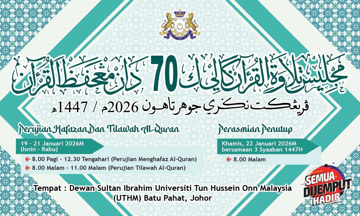 Majlis Tilawah Al-Quran Peringkat Negeri Johor 2026