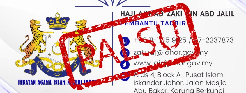 Makluman Rasmi dan Amaran Penipuan